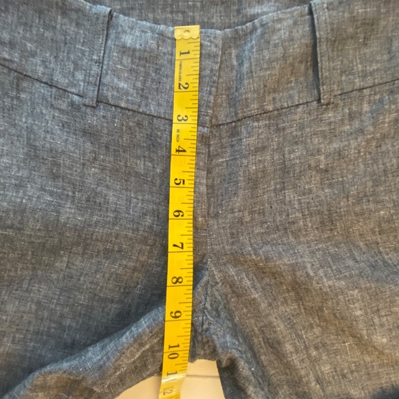 Ann Taylor Signature Linen Blend Wide Leg Grey Trousers NWOT Size 4 - Picture 11 of 13